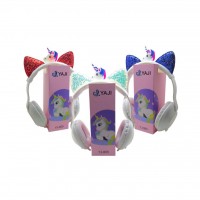 AURICULAR UNICORNIO CON LUZ C/CABLE