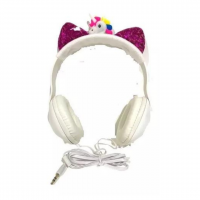 AURICULAR UNICORNIO CON LUZ C/CABLE