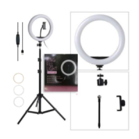 ARO DE LUZ BLANCA DE 26CM + TRIPODE QX-260KA