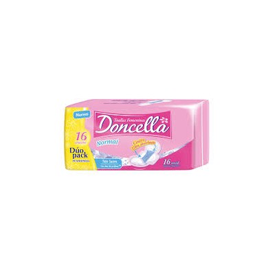 TOALLAS FEMENINAS DONCELLA DUO S/DESODORANTE