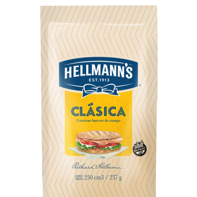 Mayonesa hellmans 237grs x12und