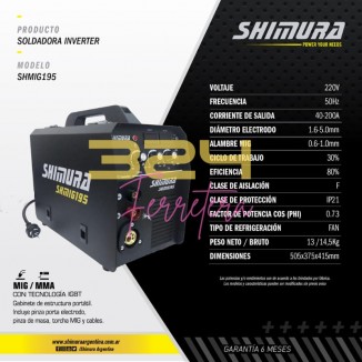 SOLDADORA MIG INVERTER...