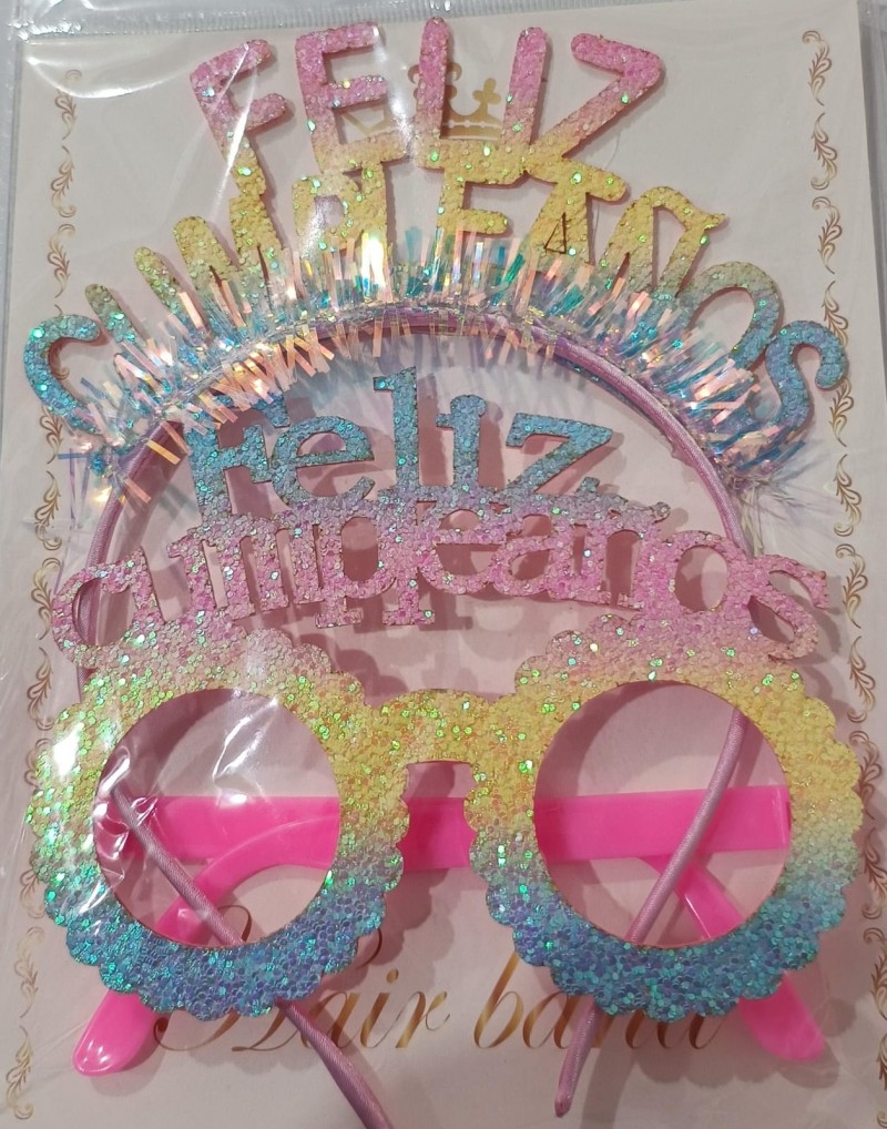 Vincha y lentes F/c x 4