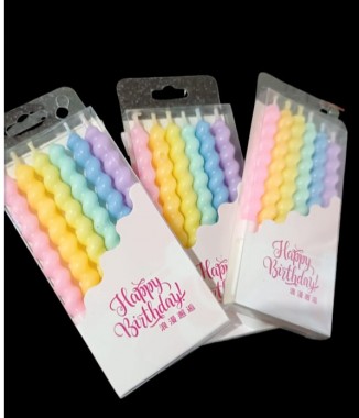 Velas Pastel x4 paq.