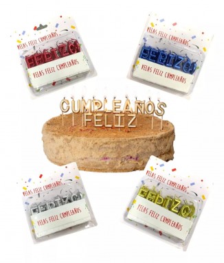 Velas FELIZ CUMPLEAÑOS X 1