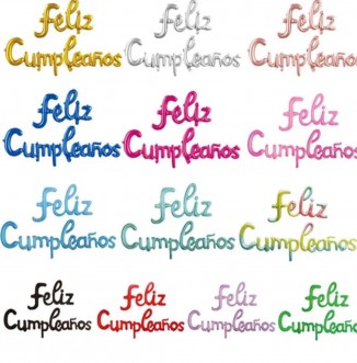 Globos frase FELIZ CUMPLE X...