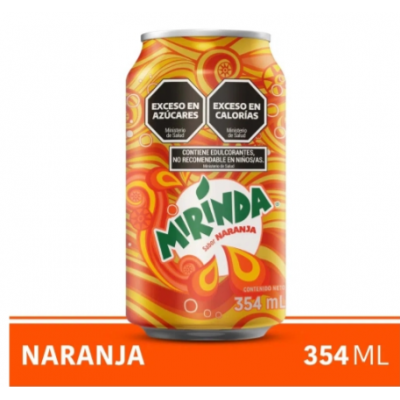 GASEOSA MIRINDA LATA X 354 CC.