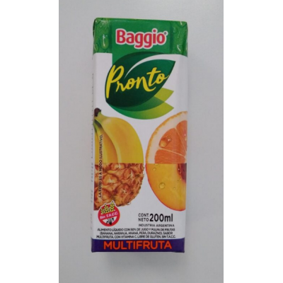 BAGGIO PRONTO MUTIFRUTA 18*200ML