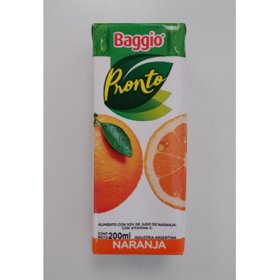 BAGGIO PRONTO NARANJA 18*200ML