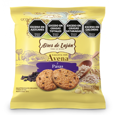 GALLETAS CON AVENA Y PASAS...