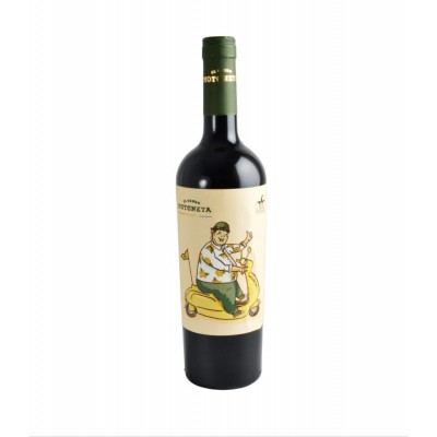 vino Malbec gordo motoneta