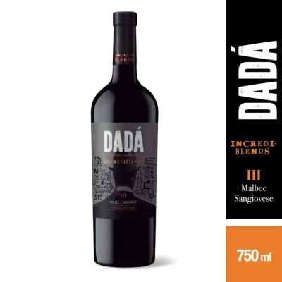 vino Malbec Dadá Incrediblends IIITempranillo