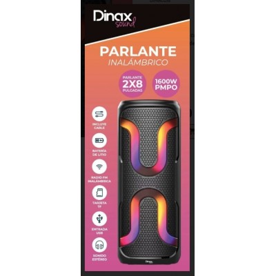 PARLANTE DINAX INALÁMBRICO 2X8
