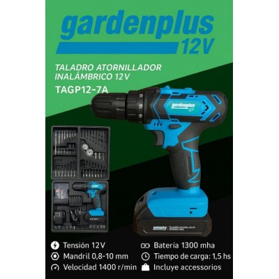 Taladro Atornillador Inalámbrico GARDEN PLUS