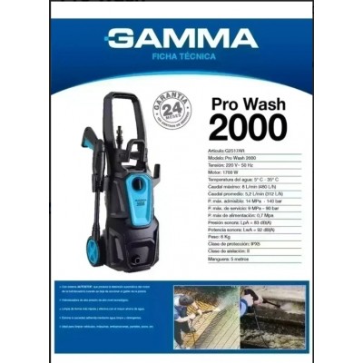 Hidrolavadora Gamma Pro 2000