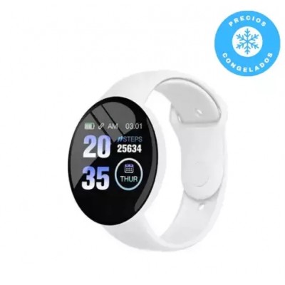 Smartwatch D18 Macaron Blanco