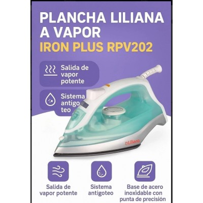 PLANCHA LILIANA A VAPOR