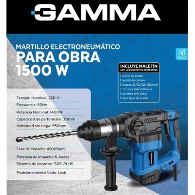 MARTILLO ELECTRONEUMÁTICO GAMMA