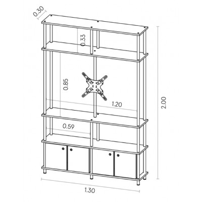 RACK DE TV R11