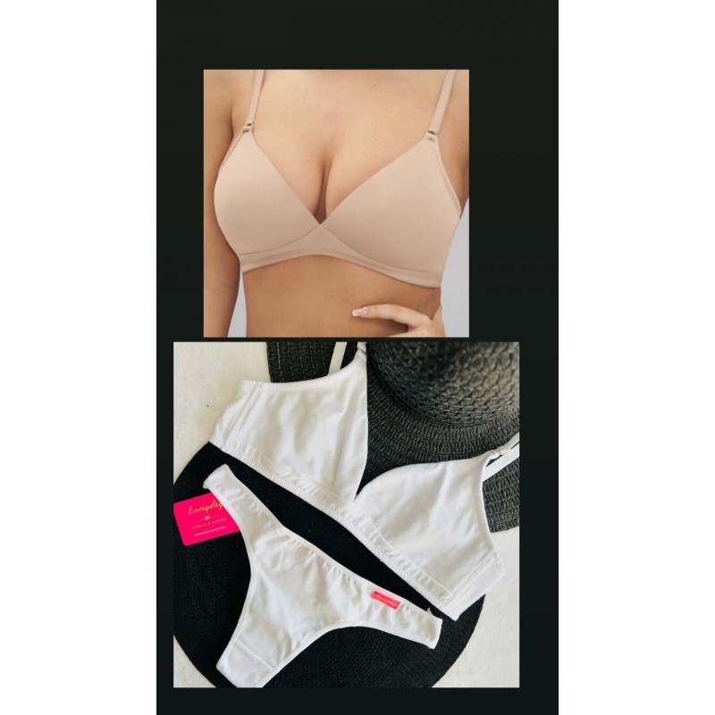 Conjunto triángulo y colaless Everyday Cotton