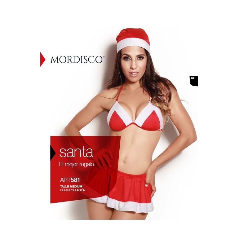 DISFRAZ EROTICO FANTASÍA MAMA NOEL NAVIDAD