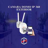 Camara Domo Ip Wifi Pan And Tilt Motorizado 2mpx Autotracking P2p Exterior Slot Sd Audio App