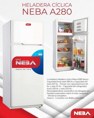 Heladera neba 280l