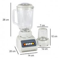 Licuadora con molinillo Delhi vaso de vidrio 650w