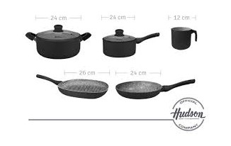 Juego de ollas Hudson 15 piezas