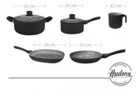 Juego de ollas Hudson 15 piezas