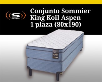 Conjunto Sommier King Koil Aspen - 1 plaza (80x190)