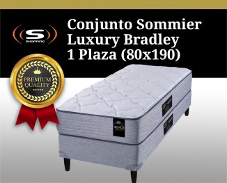 Conjunto Sommier Luxury Bradley - 1 Plaza (80x190)