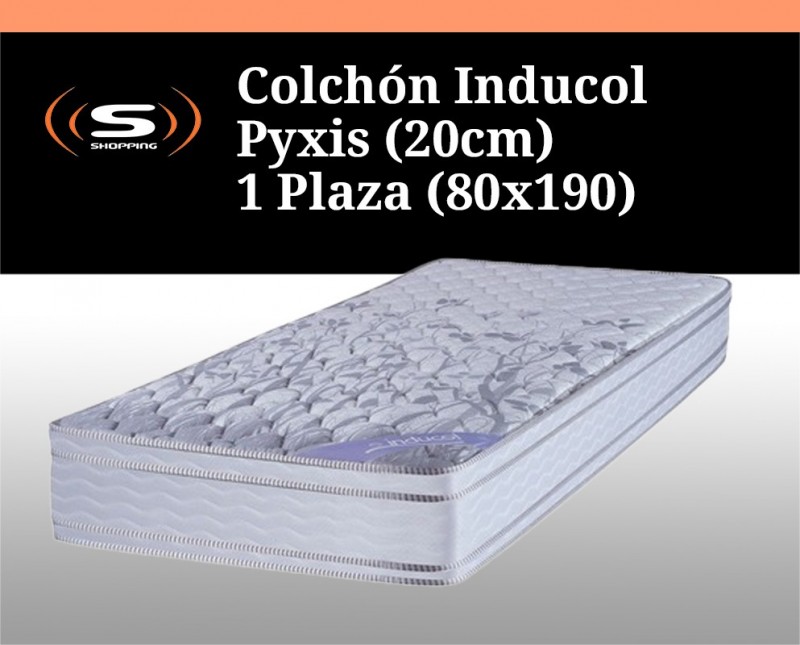 Colchón Inducol Pyxis (20cm) 1 Plaza (80x190)