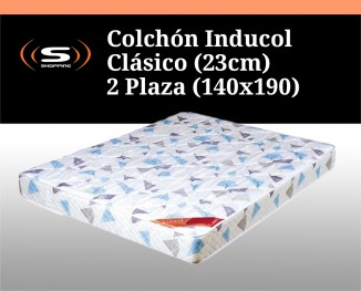 Colchón Inducol Clasico (23cm) 2 Plaza (140x190)