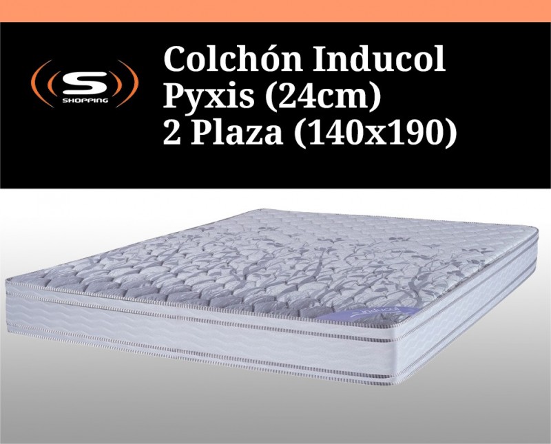 Colchón Inducol Pyxis (24cm) 2 Plaza (140x190)