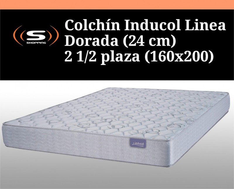 Colchon Inducol Linea Dorada (24 cm) 2 1/2 plaza (160x200)