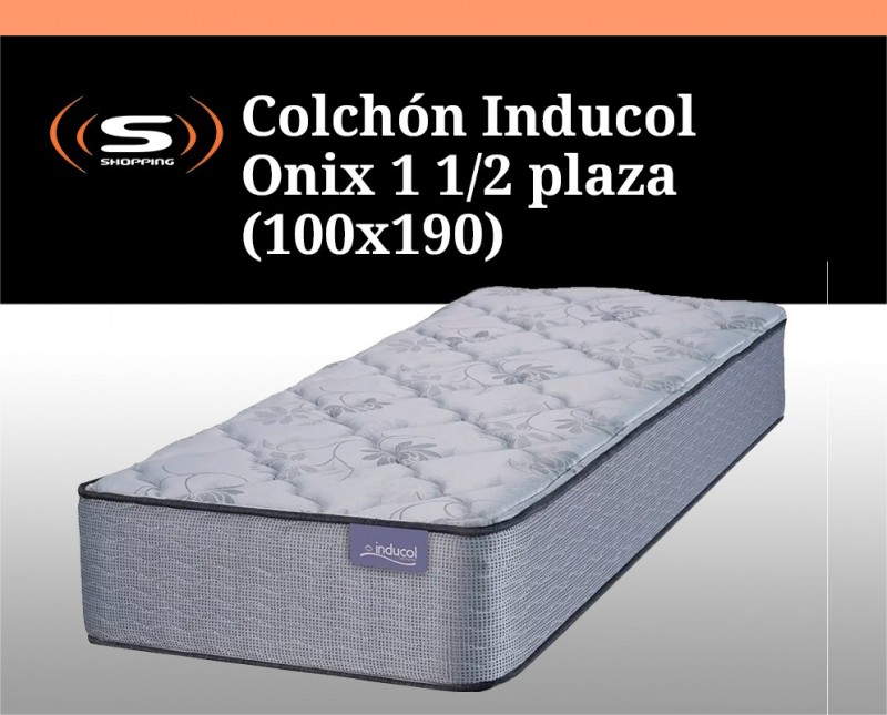 Colchon Inducol Onix 1 1/2 plaza (100x190)